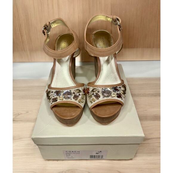 New With Tags Y2K Coach Q1192 Hanson Wedge Sandals Size 7.5M - Picture 3 of 8